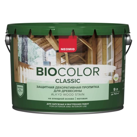 Декоративная пропитка Неомид BIO COLOR Classic Сосна 9л