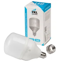 Лампа светодиод. 65W E27 (VHPLED-65W-E27-6500) 6500K 220V 138*224мм (переходник Е40)