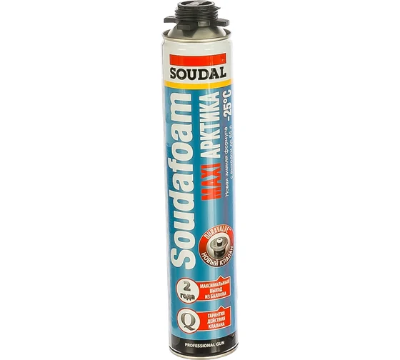 Пена монтажная "SOUDAL" MAXI ARCTIC профессиональная (до -25) 870мл (12)