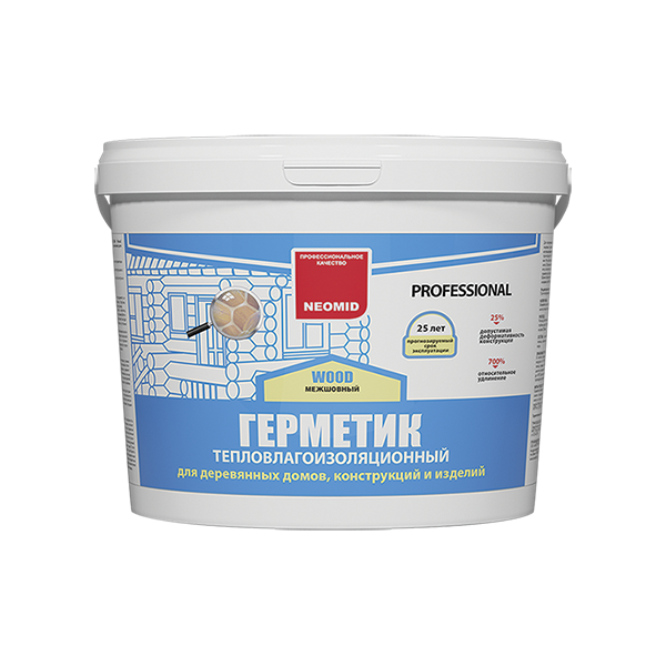 Герметик строительный "NEOMID Professionail" (15 кг) ведро (БЕЛЫЙ)