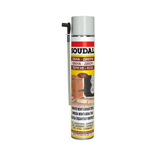Пена монтажная "SOUDAL" Yellow DIY бытовая для окон и дверей зимняя 750мл (12)