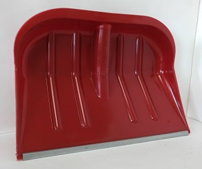 Лопата морозостойкая снеговая №2 ЦВЕТНАЯ с алюм. планкой 460*400 D-32  без черенка