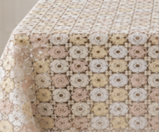 094C Клеенка столовая ПВХ EASY LACE 1,32*22м