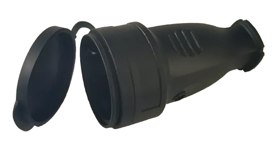 Штепсельный разъем с/з каучук 16А 250В IP44 VKL electric (1/20/200)