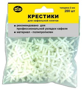 Крестики для плитки 2,5мм ( уп. 200шт)