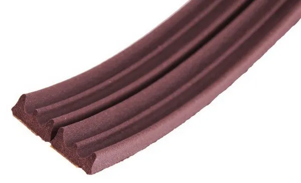 Уплотнитель "KIM TEC" Е-профиль, 9*4  коричневый, 150 м,(6)