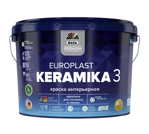 Краска В/Д "Dufa Premium EuroPlast Keramika 3" база 3  0,9л 