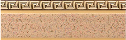 Карниз "Лабиринт/Греция" 3-х рядный 4,0м песок  МК/Меандр "BroDecor"  N ССС
