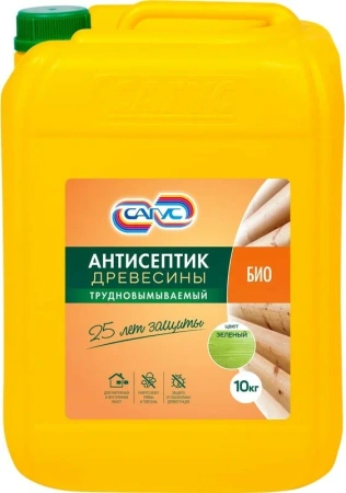 Антисептик древесины для наружных и внутренних работ САГУС Вето 10кг