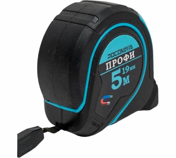 Рулетка в обр. корпусе ПРОФИ с магнитом (5,0м; 25мм) "РОСОМАХА" (12)