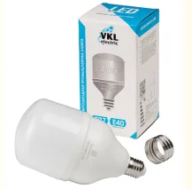 Лампа светодиод. 50W Е27 (VHPLED-50W-E27-6500), 4400Лм 220V 6500K IP20 118*186мм (переходник Е40)