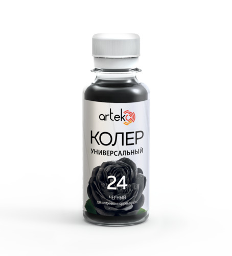 Паста колеровочная универсальная черный    №24    "АРТЭКО" 0,1кг (6)