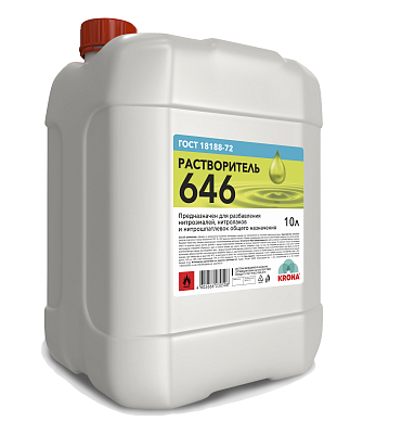 Растворитель 646 KRONA ГОСТ 10 л