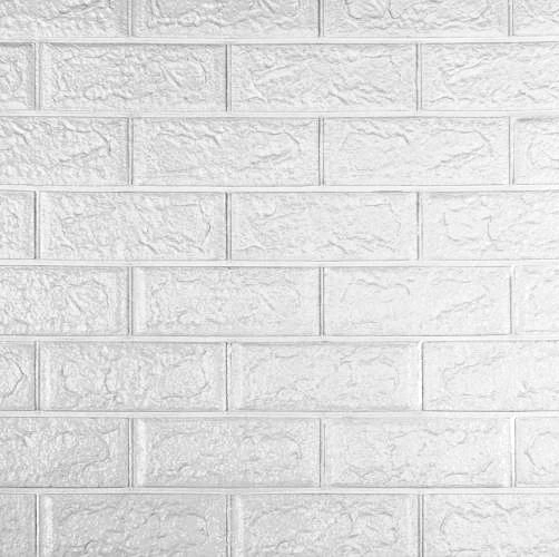 Панель самоклеящаяся 3D "DecoSelf" Кирпич белый  CL-Wh 70*77*0,4см (упак. 10шт)