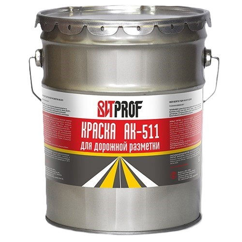краска для дорожной разметки Ак-511 белая 20 кг ВИТ PROF