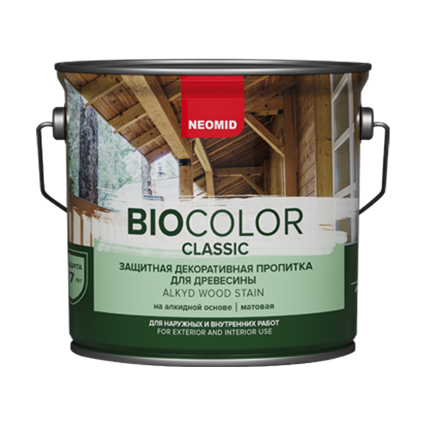 Декоративная пропитка Неомид BIO COLOR Classic Палисандр 9л