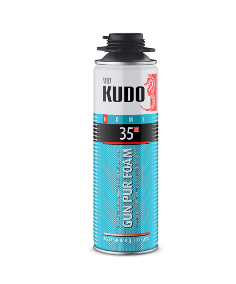 Пена полиуретановая монтажная профессиональная всесезонная "KUDO HOME 35" 650 мл (12)