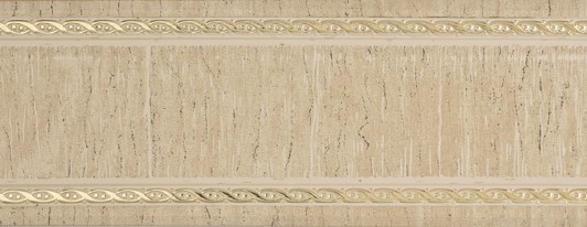 Карниз 2-х рядный "Модерн" 2,6м золото на бежевом МК / "BroDecor" №342 ССС