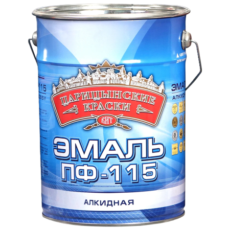 Эмаль  белая матовая ПФ-115 "Царицынские краски" 10кг
