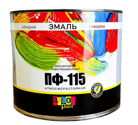 Эмаль бирюзовая  ПФ-115 "Dekor paint" 1,8кг