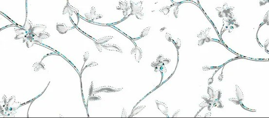 Карниз потолочный 2-х ряд. 2,4м с блендой+повороты "Сакура 7смм" "BroDecor"  №350  ССС