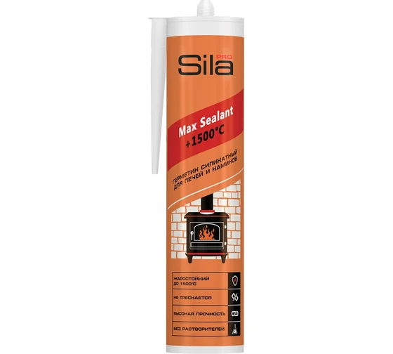 Герметик для печей Sila PRO Max Sealant 1500, 280мл (12)  пр-во Турция