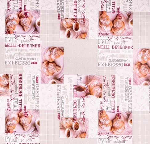Клеенка ПВХ на тканевой основе Dekorelle Adèle 363, разм. 1,4х20м