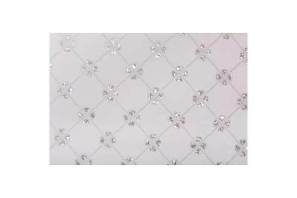 Клеенка силиконовая Dekorelle 049-S (серебро бел фон) 1,0*20м