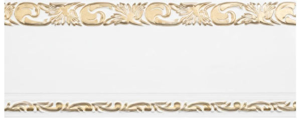 Бленда "Ажур"  7см А3 (30м.п.) БЕЛОЕ ЗОЛОТО  LM Decor
