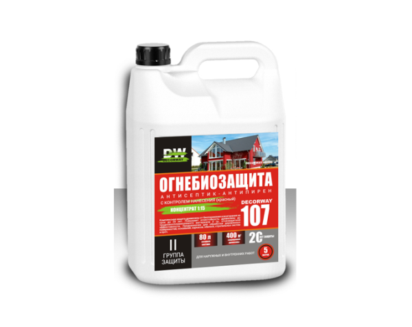 Огнебиозащита 2гр. с индикатором 107 "DECORWAY"   5л. готовый состав