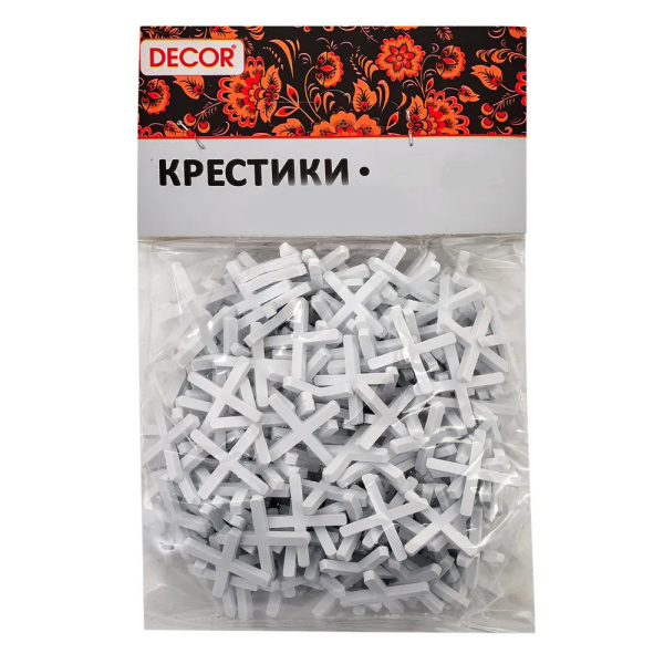 Крестики для кафеля 1,5мм "DECOR" (100шт)