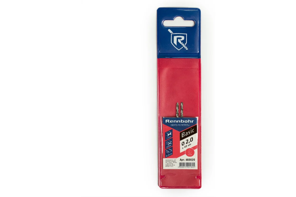Сверло по металлу ЦХ 2*49мм  HSS-R, 2шт/уп RENNBOHR BASIC 460020