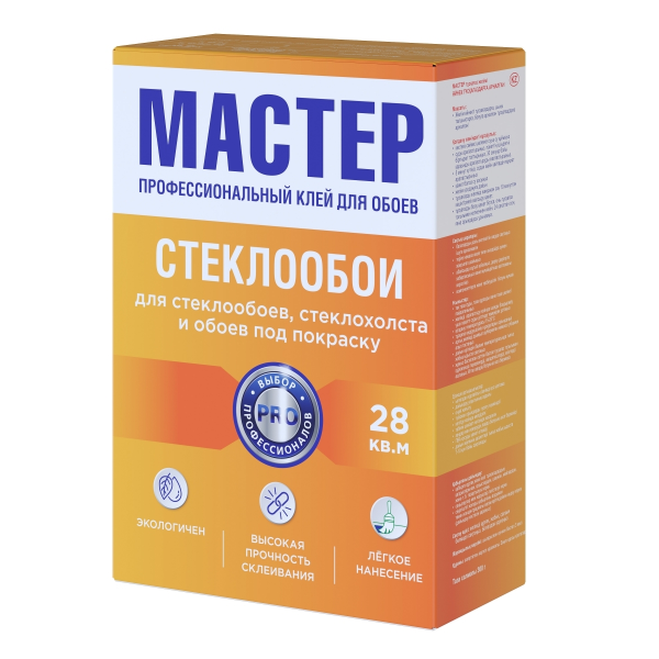 Клей обойный "Мастер" для стеклообоев 300г (30)