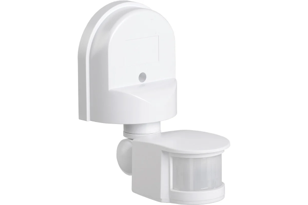 Датчик движения белый 1200Вт, 180 гр, 12м, IP44 (ВТ-В01) VKL electric