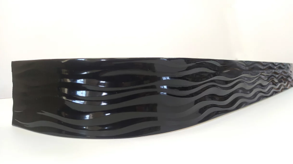 Карниз потолочный 3-х ряд. 3,6м с блендой+повороты "Бриз 70мм" "BroDecor"  №44  черный  N ССС