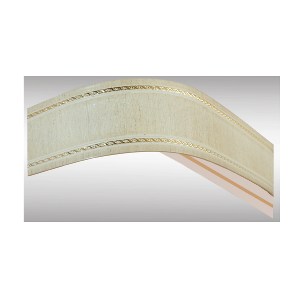 Карниз 3-х рядный "Модерн" 2,0м золото на бежевом МК / "BroDecor" №342 ССС