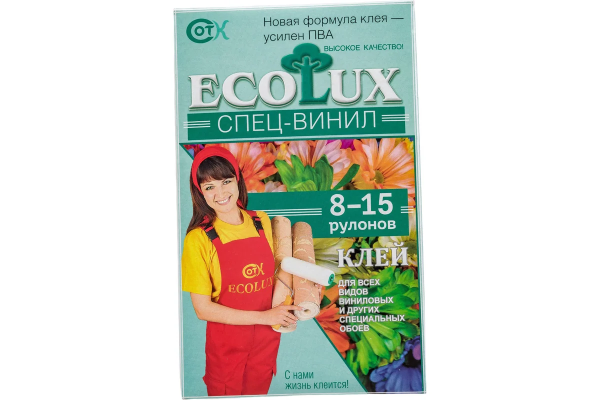 Клей обойный "ECOLUX" спец-винил 300гр (20)