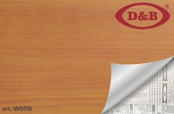 0116W Пленка  самокл. D&B  0.90*8м    дерево светло-рыжее  /6
