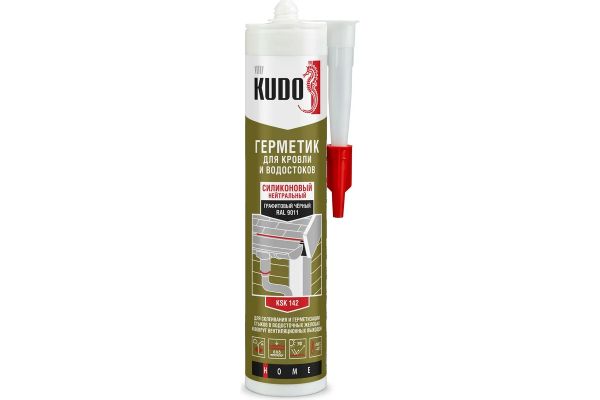 Герметик "KUDO" для кровли черный KSK-142 280мл (12)