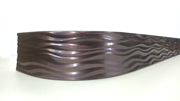 Карниз потолочный 3-х ряд. 2,4м с блендой+повороты "Бриз 70мм" "BroDecor" №203 бордо  N ССС