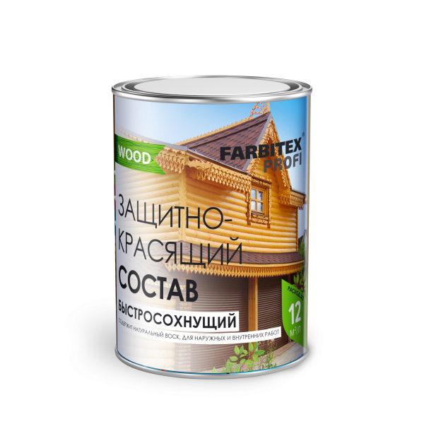 Состав защитно-красящий д/древесины быстросохнущий FARBITEX ПРОФИ сосна  2,7л (4)