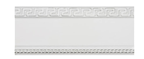 Бленда "Меандр" Греция 7см (30м.п.) ХРОМ  LM Decor