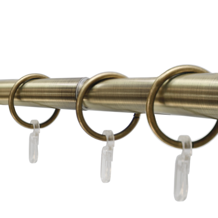 Телескоп.однорядн.карниз, Наконечник Гиро, Золото антик, 16/19мм ,160-320см,