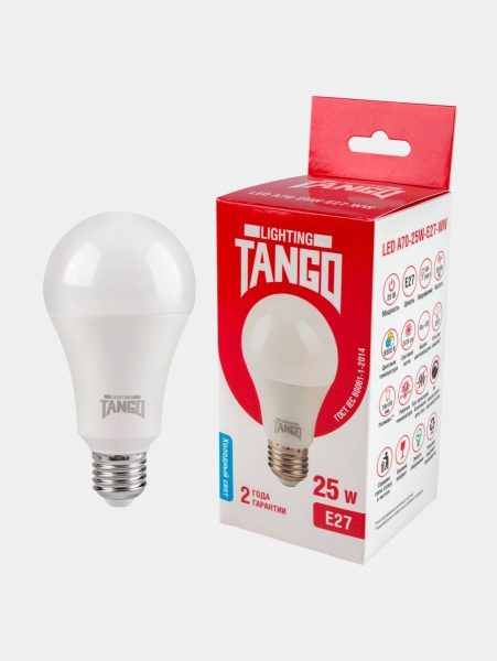 Лампа светодиодная TANGO стандарт 25W E27 A70 6500K 220V (TANGO LED A70-25W-E27-WW)