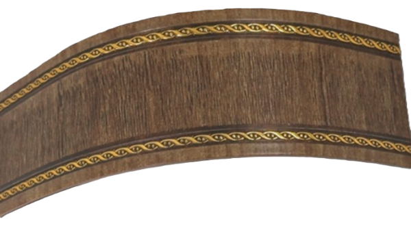 Карниз 3-х рядный "Модерн" 2,6м орех МК / "BroDecor" №425