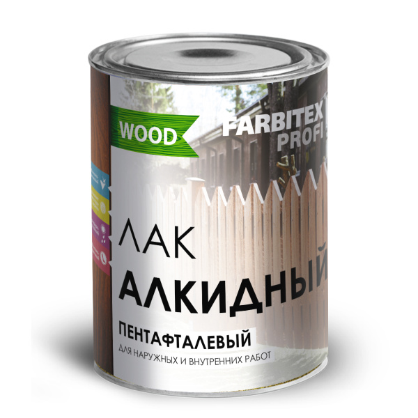 Лак алкидный пентафталевый высокоглянцевый универсальный "FARBITEX" 3л