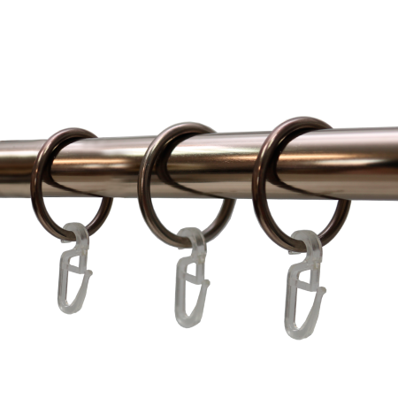 Телескоп.однорядн.карниз, Наконечник Кружево, Коньяк, 16/19мм ,160-320см,