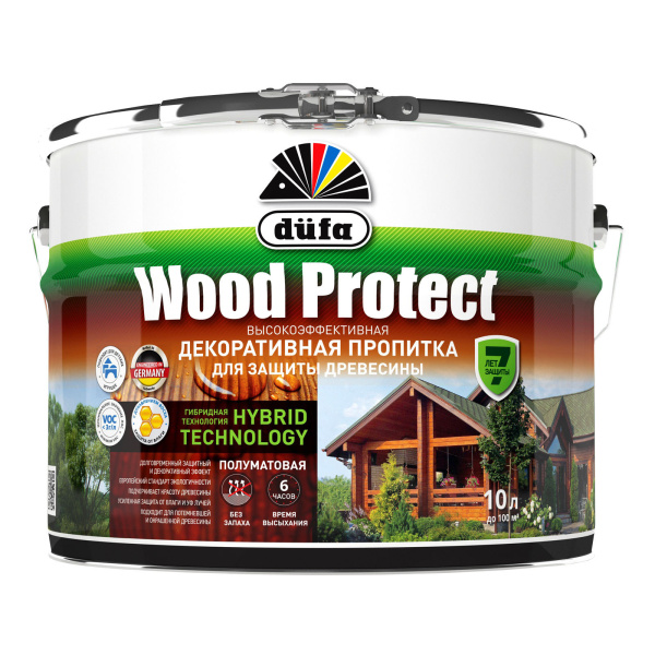 Пропитка "Dufa WOOD PROTECT" палисандр  2,5л (2)  "НЕ ГРУЗИМ ПРИ -С°"