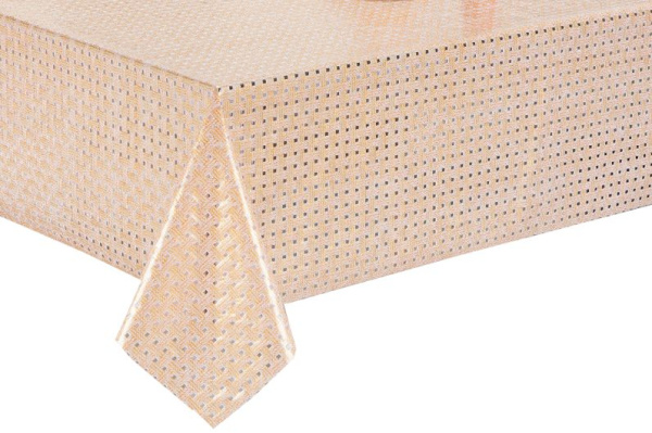 Клеенка ажурная Dekorelle Lace Gold/Silver 010, разм. 1,37х20м
