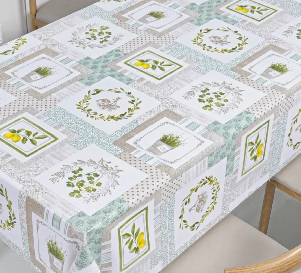 Клеенка ПВХ на нетканной основе Dekorelle Jakline 655, разм. 1,4x20м